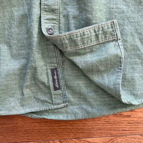 Eddie Bauer mens short sleeve shirt size L - Picture 2 of 5